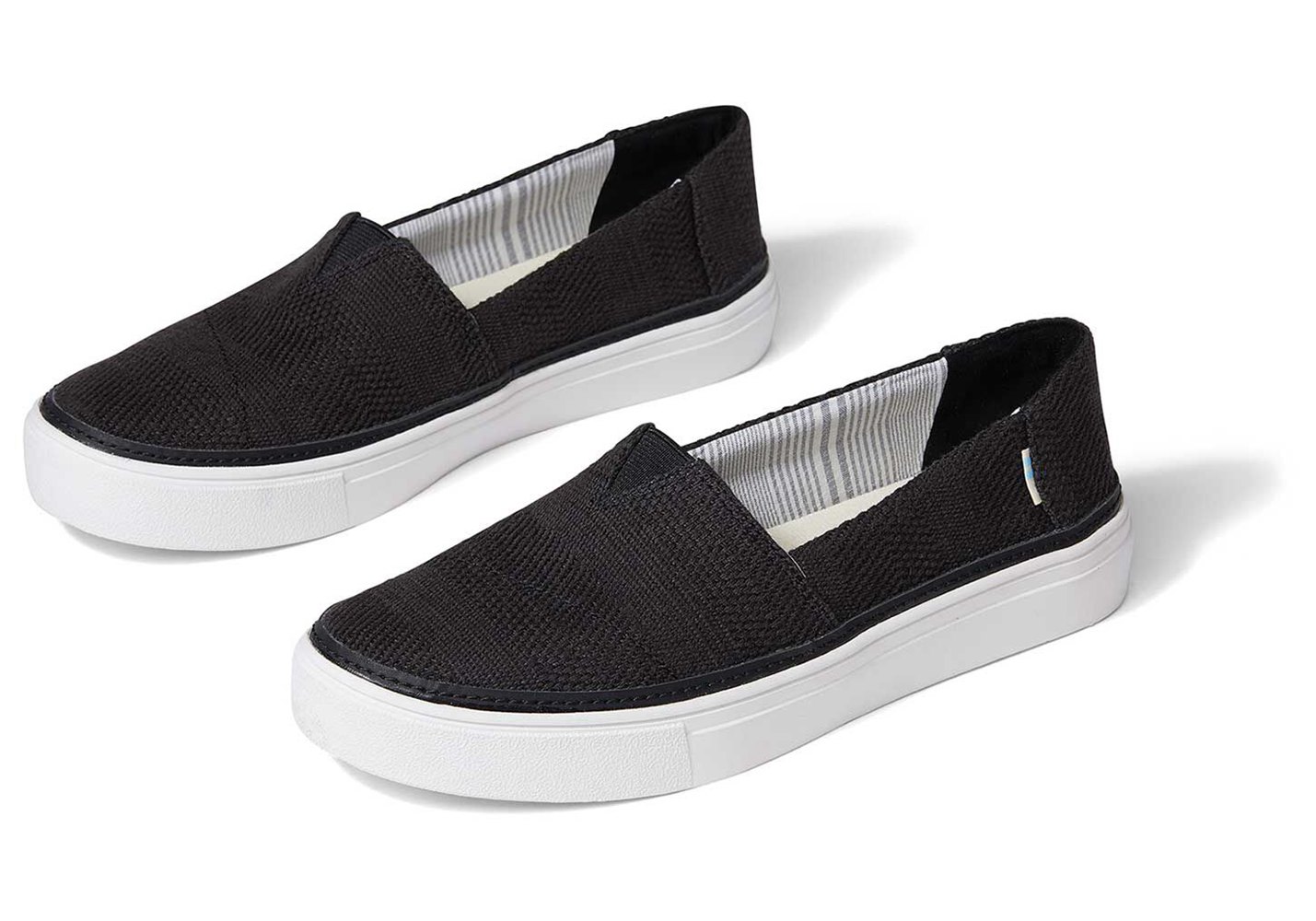 Toms Parker Slip On Black - Womens - 95017-BDKZ